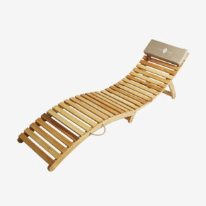Деревянный раскладной лежак Backwood для пляжа и дачи.